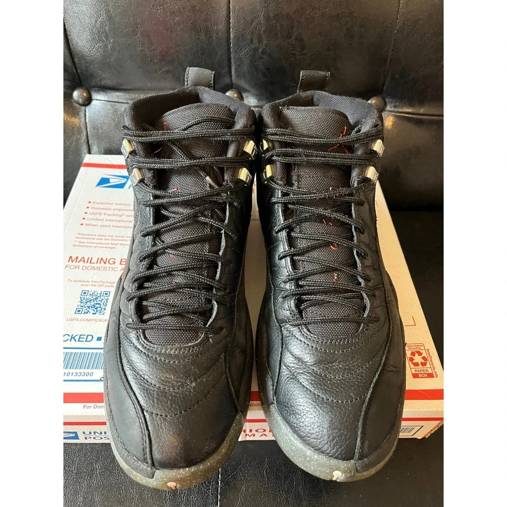 Air Jordan 12 Retro Utility Grind Black‎ Crimson
